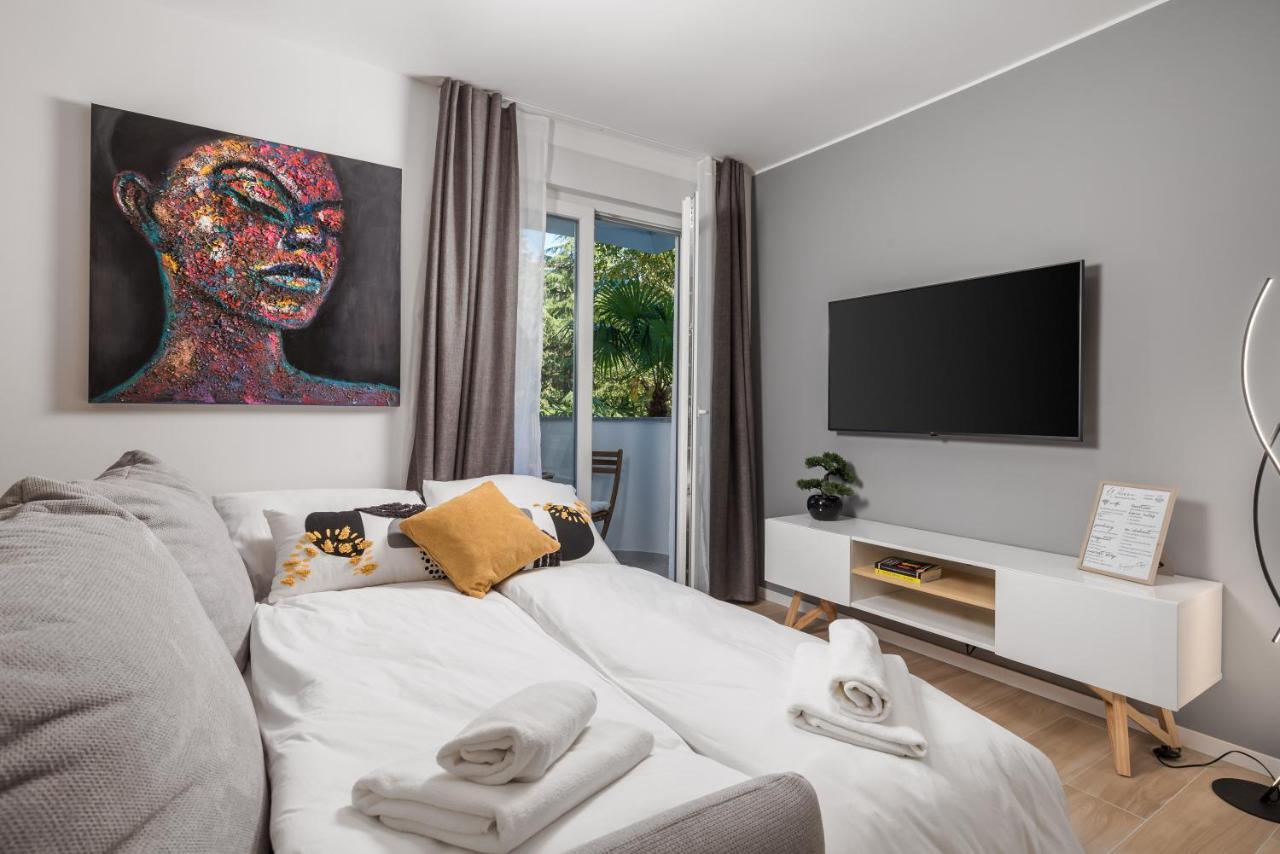 Modern Apartment Di Piu With Free 20M2 Garage Parking Rijeka Exterior foto